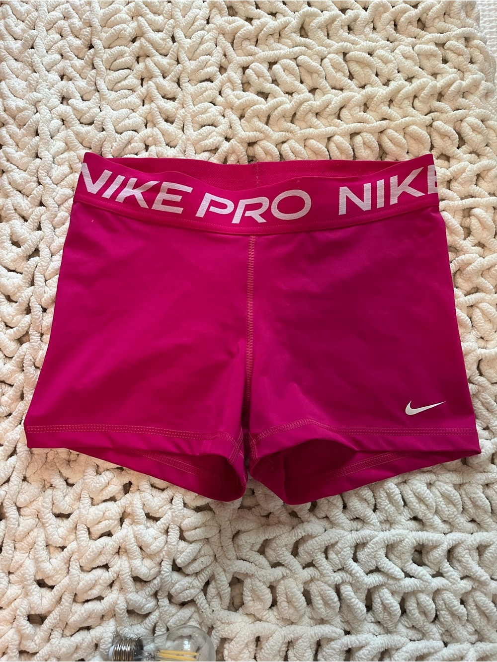 Nike Pro Women's Hot Pink Spandex Shorts